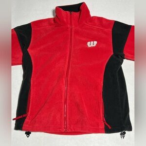 Men’s Columbia zip up Wisconsin Badgers Fleece size Medium